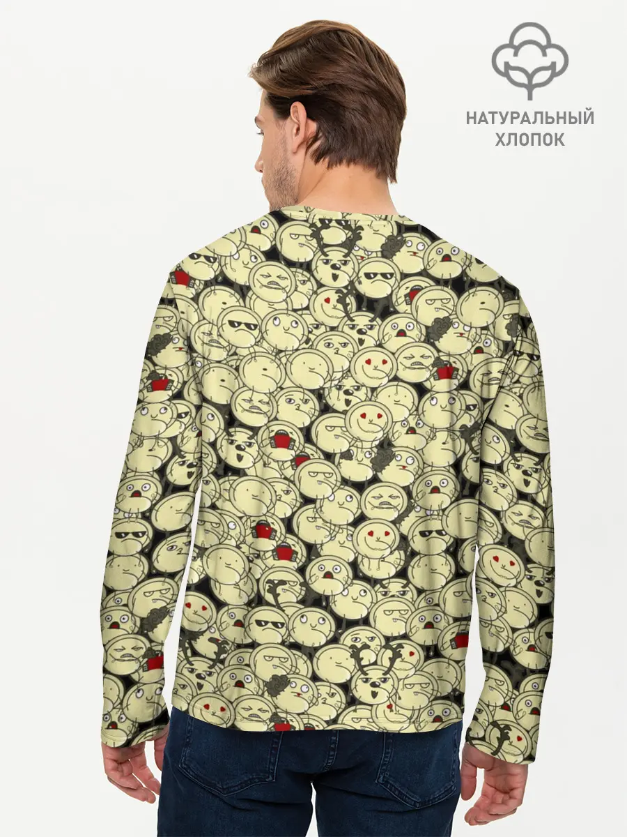 Мужской лонгслив базовый / Пельмени (P007_P004ooo2972719, P004ooo2972719)