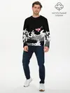 Мужской лонгслив базовый / Карп Кои Волна Япония Рыба (P007_P004ooo2974117, P004ooo2974117)
