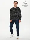 Мужской лонгслив базовый / Математические формулы (P007_P004ooo2974263, P004ooo2974263)