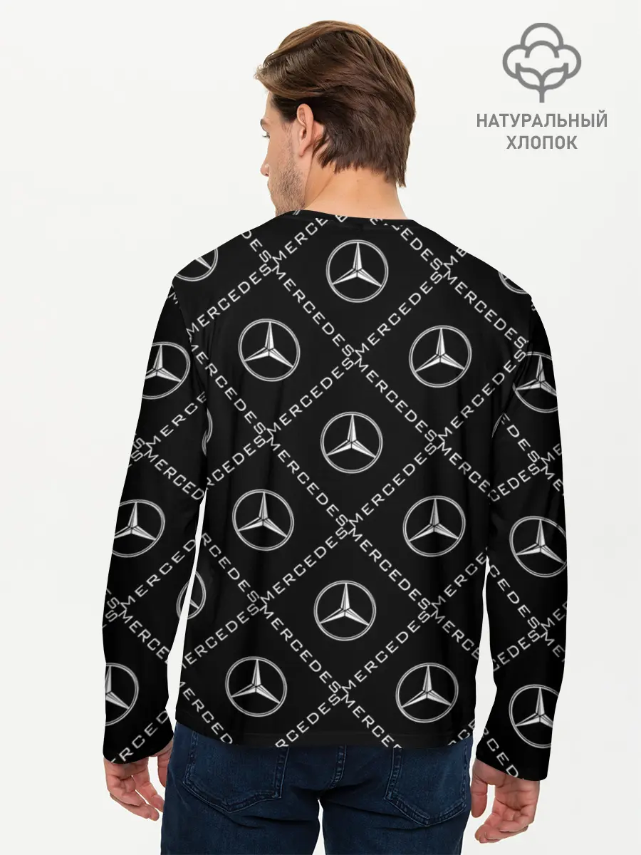 Мужской лонгслив базовый / MERCEDES (P007_P004ooo2974307, P004ooo2974307)