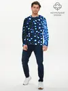 Мужской лонгслив базовый / Абстракция-макрокраска (P007_P004ooo2974321, P004ooo2974321)