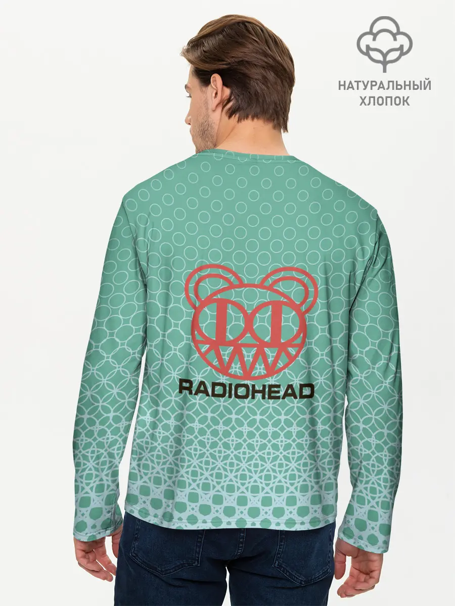 Мужской лонгслив базовый / Radiohead | Радиохед | Logo (P007_P004ooo2973749, P004ooo2973749)