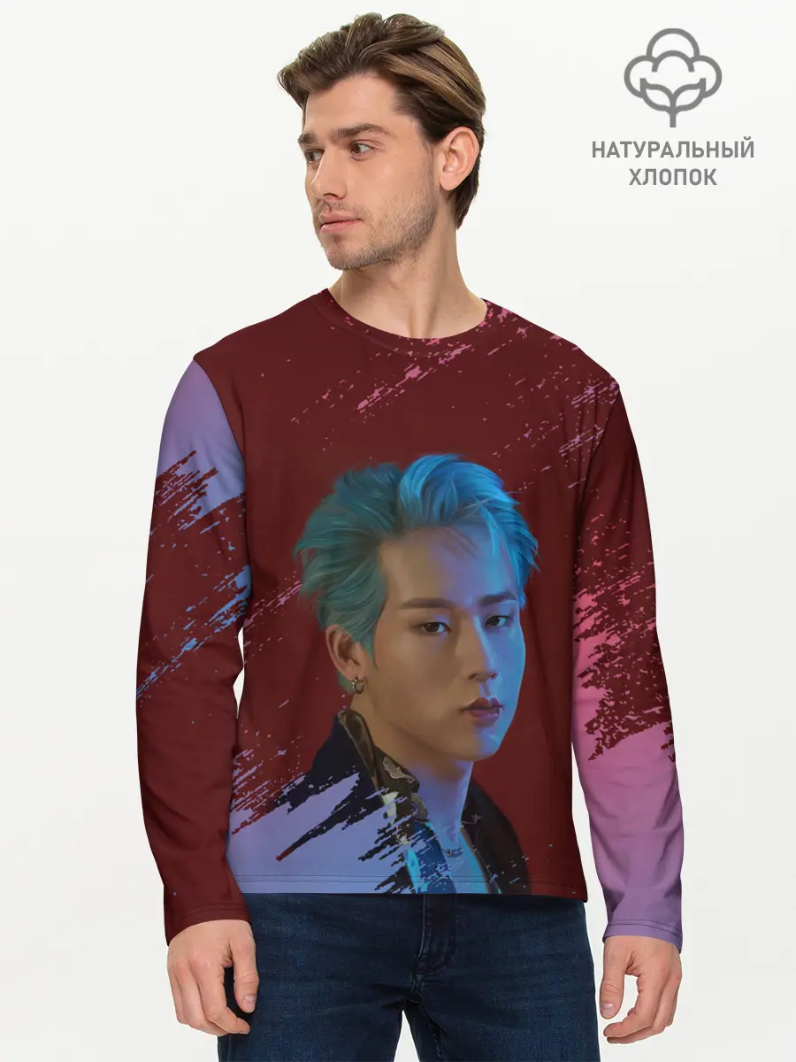 Мужской лонгслив базовый / MONSTA X | MX (P007_P004ooo2974397, P004ooo2974397)