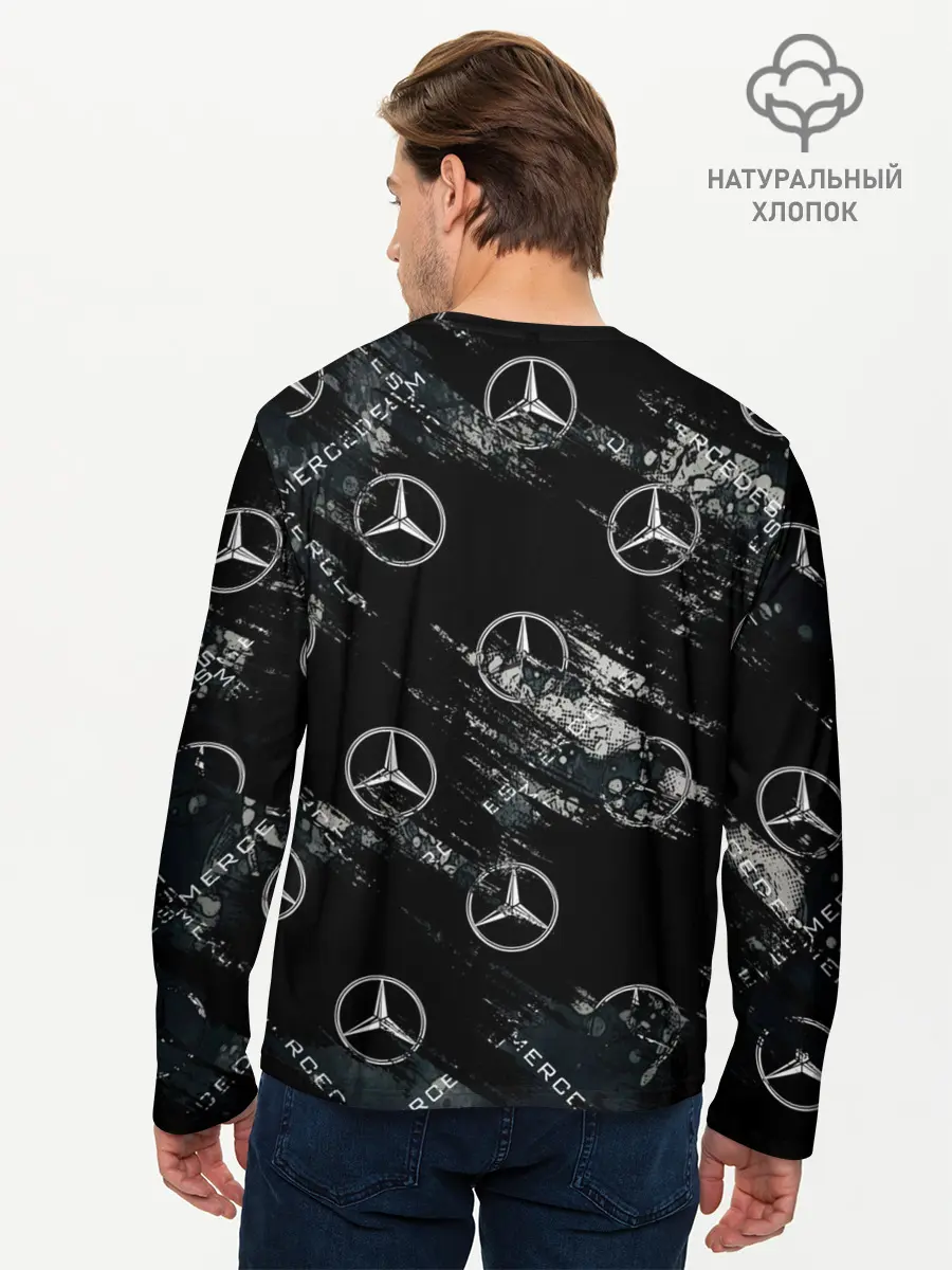 Мужской лонгслив базовый / MERCEDES (P007_P004ooo2975045, P004ooo2975045)