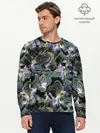 Мужской лонгслив базовый / Узор для рыбака (P007_P004ooo2975663, P004ooo2975663)