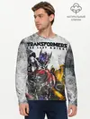 Мужской лонгслив базовый / Оптимус и Бамблби (P007_P004ooo2977541, P004ooo2977541)