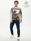 Мужской лонгслив базовый / Оптимус и Бамблби (P007_P004ooo2977541, P004ooo2977541)
