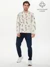 Мужской лонгслив базовый / Цветы и листья (P007_P004ooo2977555, P004ooo2977555)