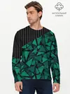 Мужской лонгслив базовый / Геометрический узор (P007_P004ooo2978271, P004ooo2978271)