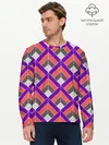 Мужской лонгслив базовый / Шотландка / Plaid (P007_P004ooo2978537, P004ooo2978537)