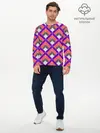 Мужской лонгслив базовый / Шотландка / Plaid (P007_P004ooo2978537, P004ooo2978537)
