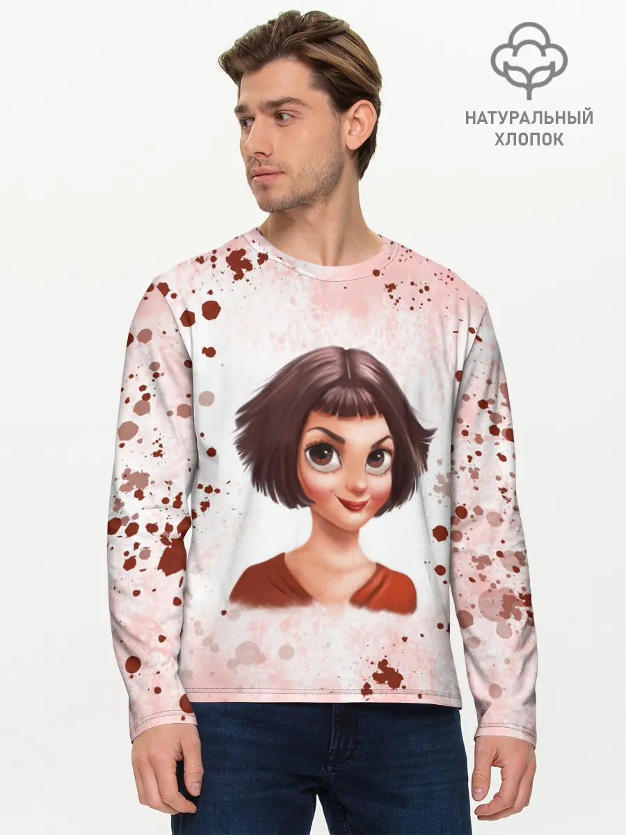 Мужской лонгслив базовый / Амели | Amelie (P007_P004ooo2978615, P004ooo2978615)