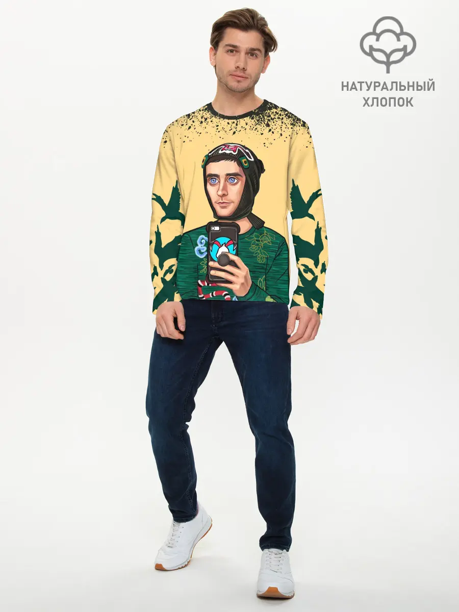 Мужской лонгслив базовый / Джаред Лето | Jared Leto (P007_P004ooo2980041, P004ooo2980041)