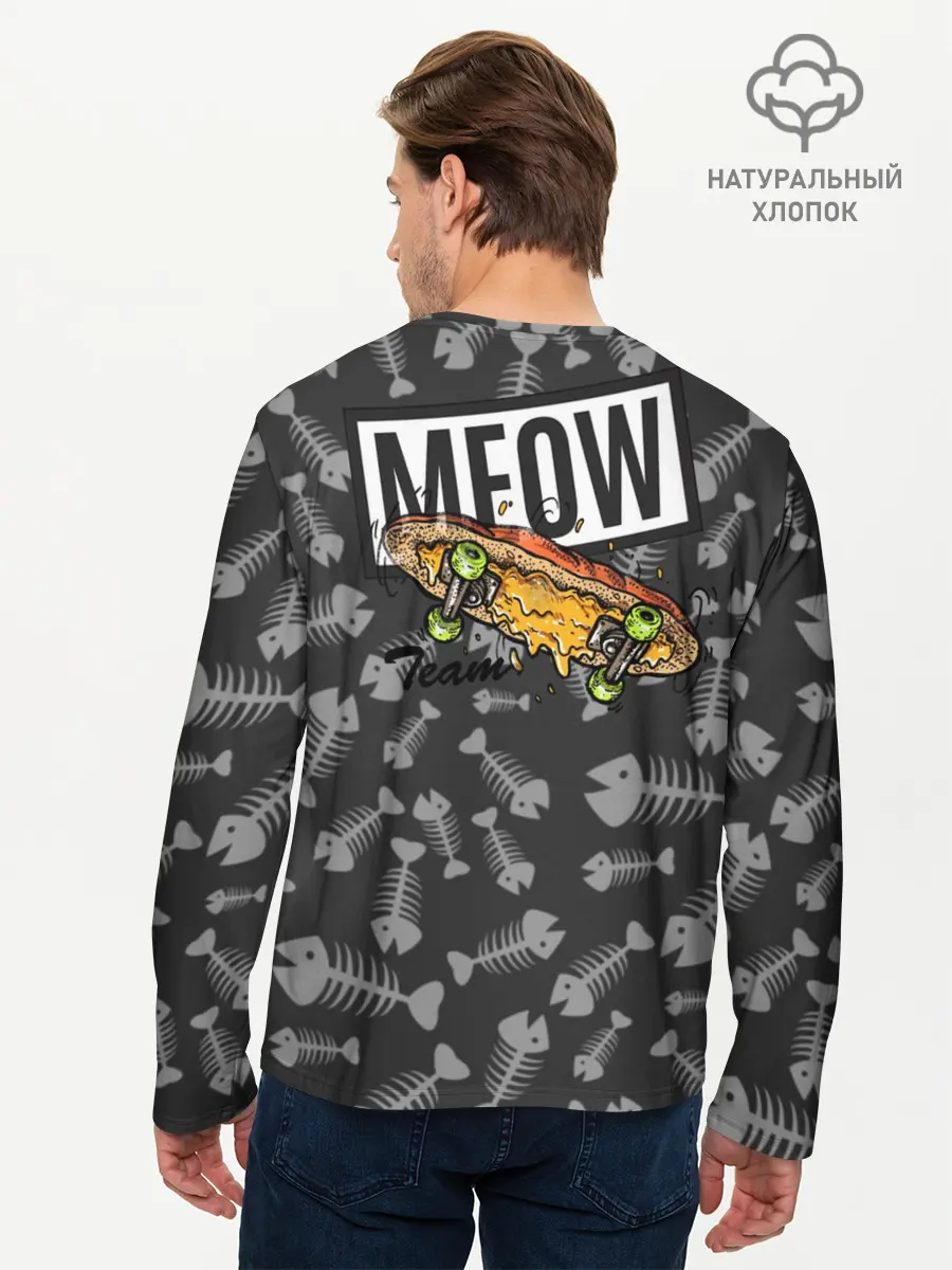 Мужской лонгслив базовый / SK8CAT (P007_P004ooo2979937, P004ooo2979937)