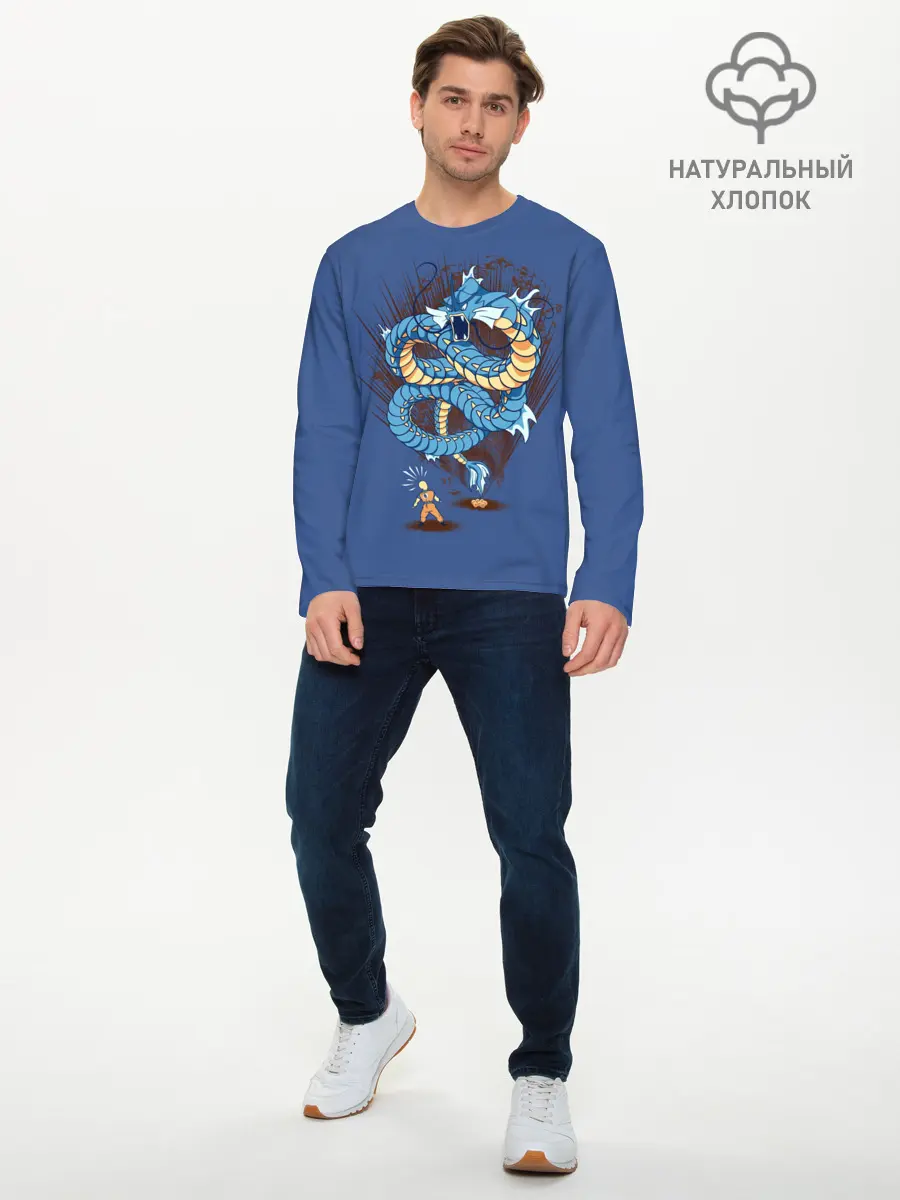 Мужской лонгслив базовый / Gyarados (P007_P004ooo2980969, P004ooo2980969)