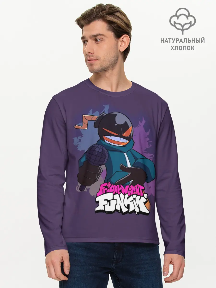 Мужской лонгслив базовый / Friday Night Funkin УИТТИ (P007_P004ooo2981649, P004ooo2981649)