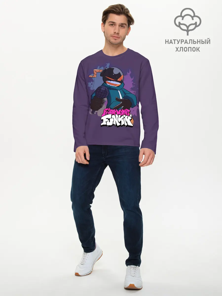 Мужской лонгслив базовый / Friday Night Funkin УИТТИ (P007_P004ooo2981649, P004ooo2981649)