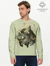 Мужской лонгслив базовый / Horror Bulbasaur (P007_P004ooo2981495, P004ooo2981495)