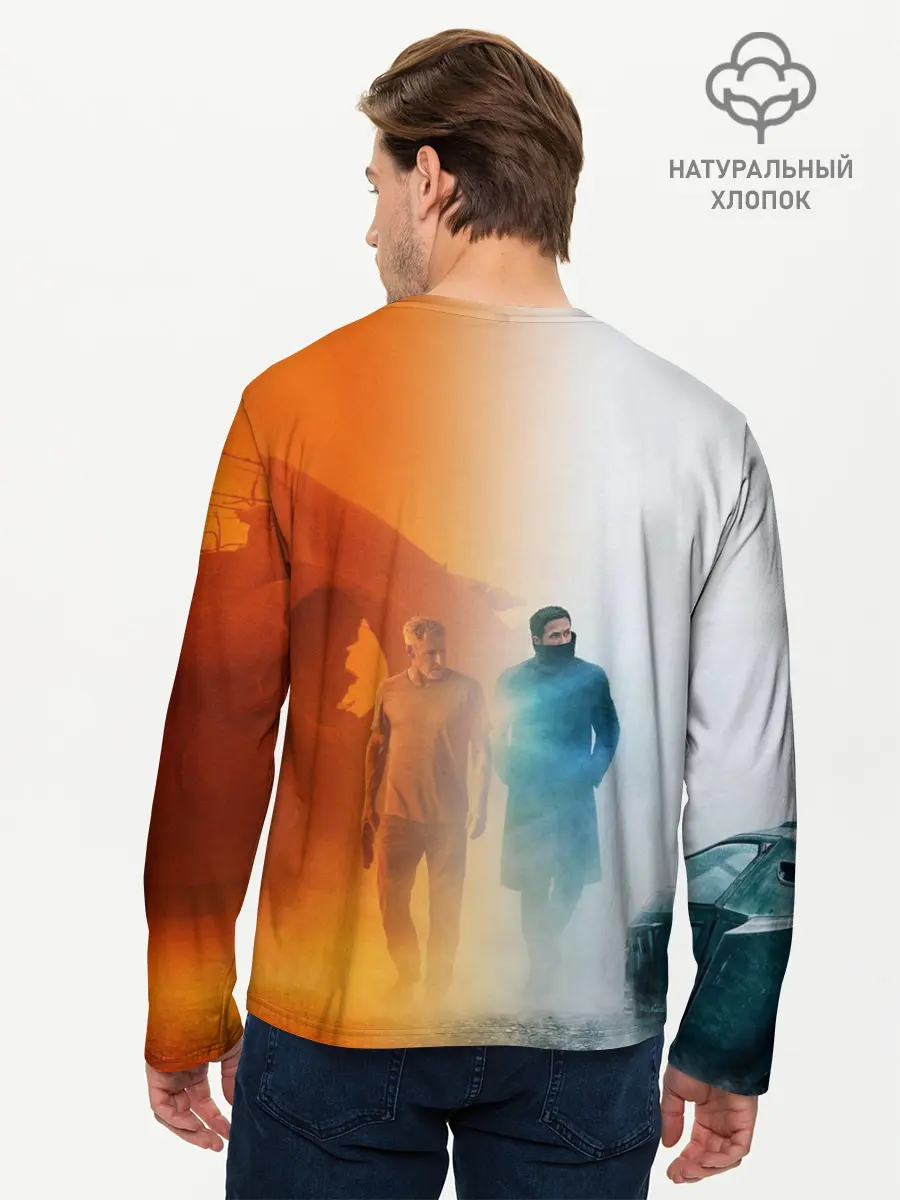 Мужской лонгслив базовый / Рик Декард и Кей BR2049 (P007_P004ooo2983763, P004ooo2983763)