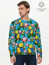 Мужской лонгслив базовый / ROBLOX / РОБЛОКС / NOOB / НУБ (P007_P004ooo2983961, P004ooo2983961)