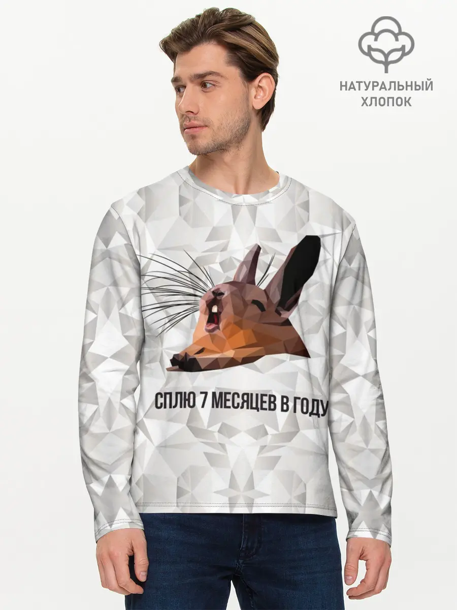 Мужской лонгслив базовый / Сурок (P007_P004ooo2984557, P004ooo2984557)