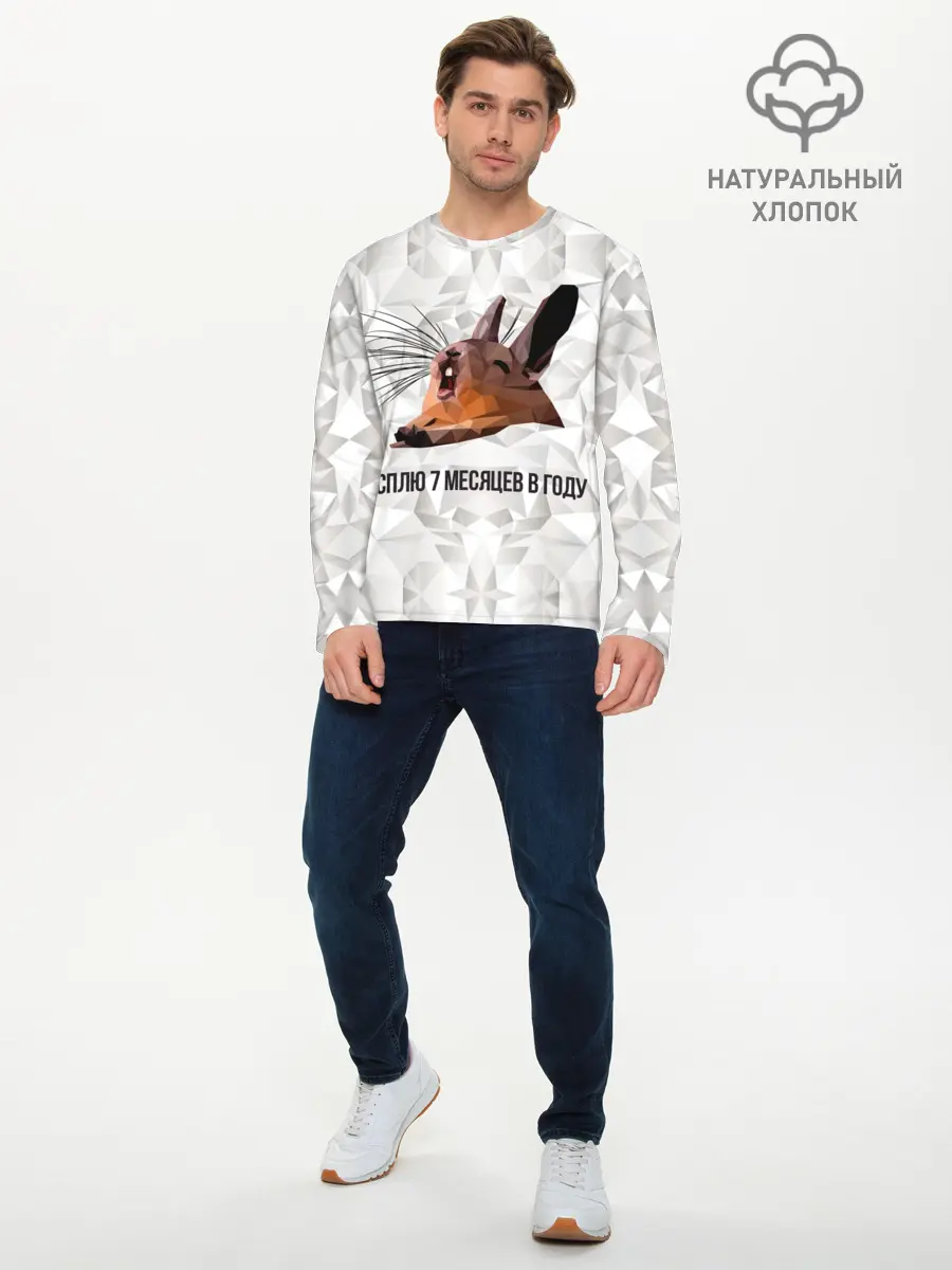 Мужской лонгслив базовый / Сурок (P007_P004ooo2984557, P004ooo2984557)