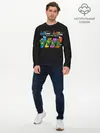 Мужской лонгслив базовый / Turtles 8bit (P007_P004ooo2984145, P004ooo2984145)
