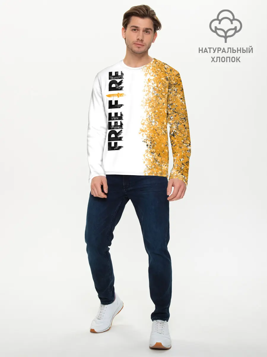 Мужской лонгслив базовый / FREE FIRE (P007_P004ooo2984397, P004ooo2984397)