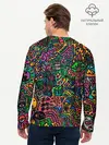 Мужской лонгслив базовый / Кислотные узоры психоделика (P007_P004ooo2984461, P004ooo2984461)