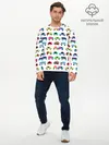 Мужской лонгслив базовый / Веселые машинки (P007_P004ooo2985993, P004ooo2985993)