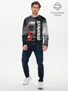 Мужской лонгслив базовый / Дальнобой | Red Truck (P007_P004ooo2987143, P004ooo2987143)