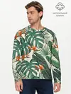 Мужской лонгслив базовый / Тропический паттерн (P007_P004ooo2987173, P004ooo2987173)