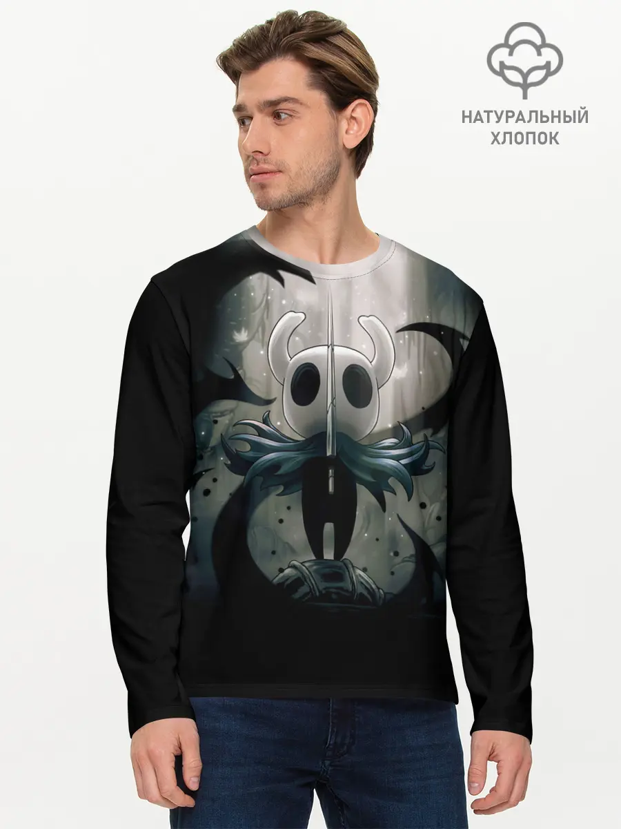 Мужской лонгслив базовый / Hollow Knight (P007_P004ooo2986761, P004ooo2986761)
