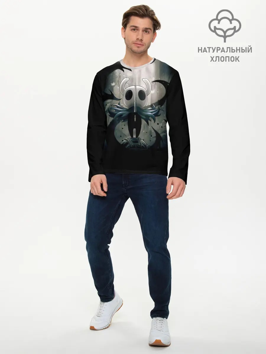 Мужской лонгслив базовый / Hollow Knight (P007_P004ooo2986761, P004ooo2986761)