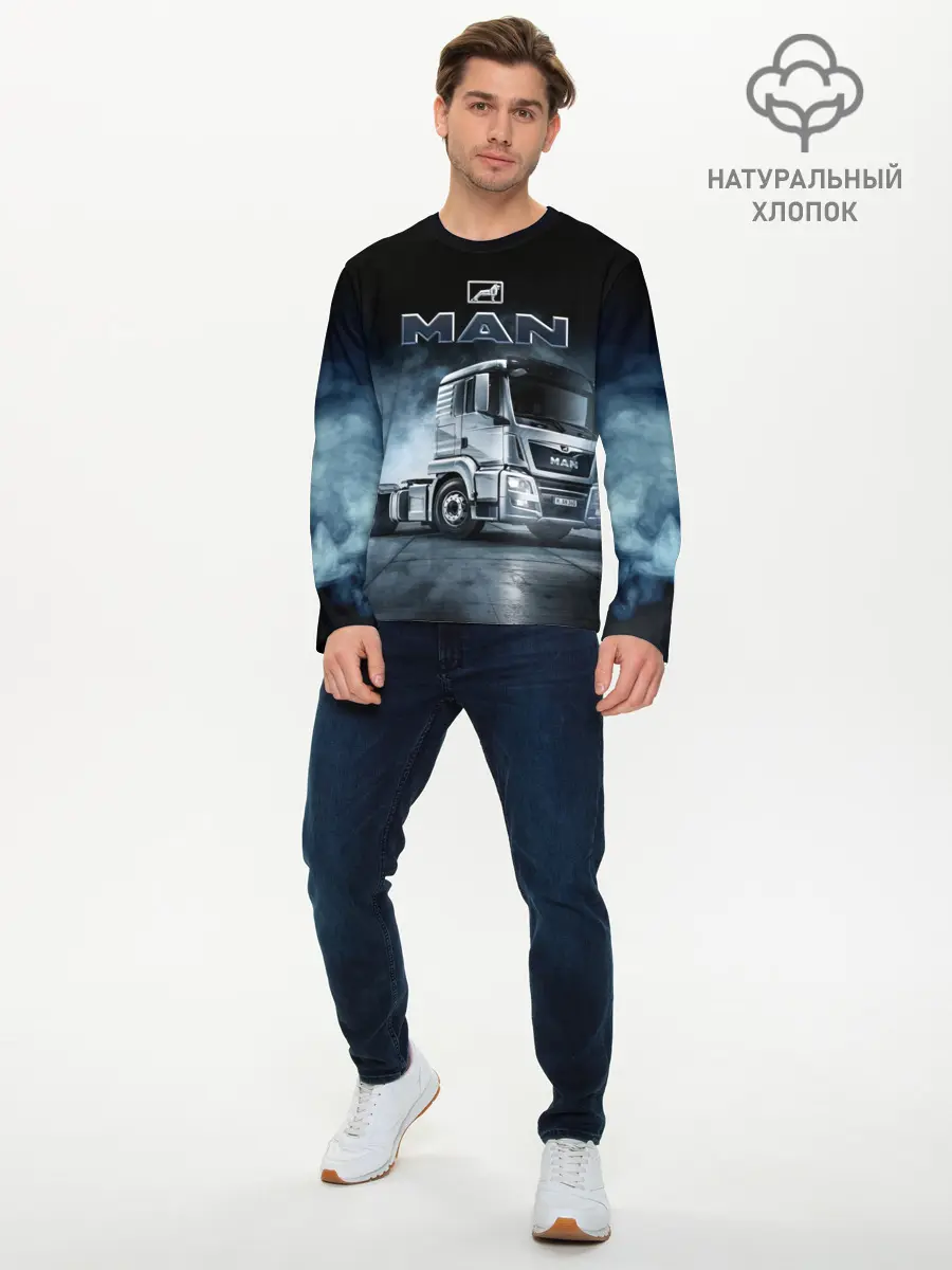 Мужской лонгслив базовый / Man фура (P007_P004ooo2987079, P004ooo2987079)