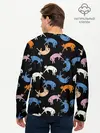 Мужской лонгслив базовый / Британские кошки паттерн (P007_P004ooo2987977, P004ooo2987977)