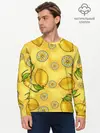 Мужской лонгслив базовый / Лимончик (P007_P004ooo2988661, P004ooo2988661)