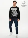 Мужской лонгслив базовый / Baby Metal Wolf (P007_P004ooo2988031, P004ooo2988031)