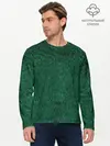Мужской лонгслив базовый / Изумрудный мех (P007_P004ooo2989555, P004ooo2989555)