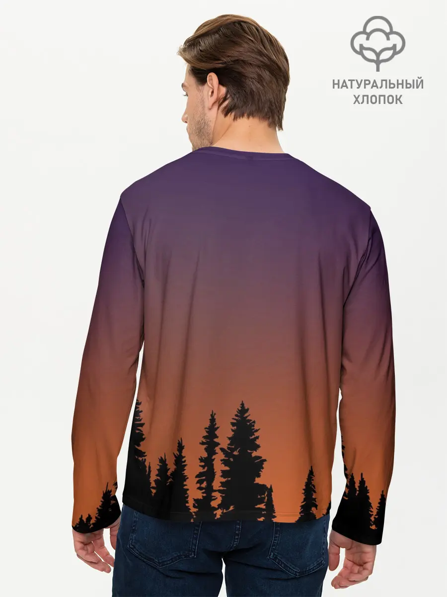 Мужской лонгслив базовый / Gradient Forest Siren Head (P007_P004ooo2989287, P004ooo2989287)
