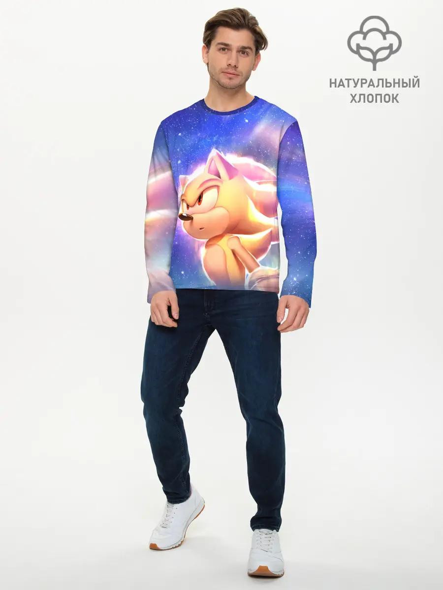 Мужской лонгслив базовый / SONIC | СОНИК (P007_P004ooo2992207, P004ooo2992207)