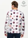 Мужской лонгслив базовый / Акварельные сиреневые круги (P007_P004ooo2991949, P004ooo2991949)
