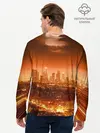 Мужской лонгслив базовый / Закат в Нью Йорке (P007_P004ooo2992065, P004ooo2992065)