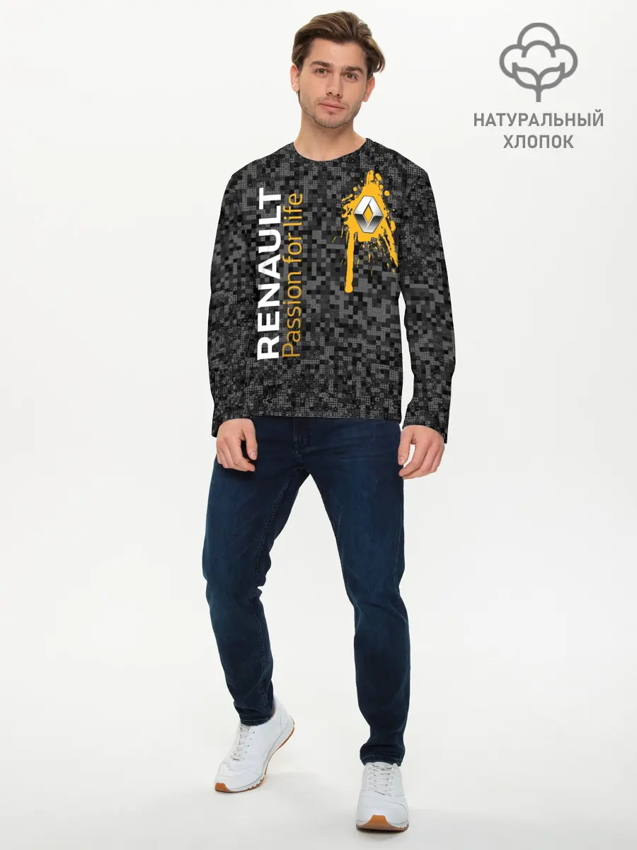 Мужской лонгслив базовый / Рено камуфляж (P007_P004ooo2993117, P004ooo2993117)