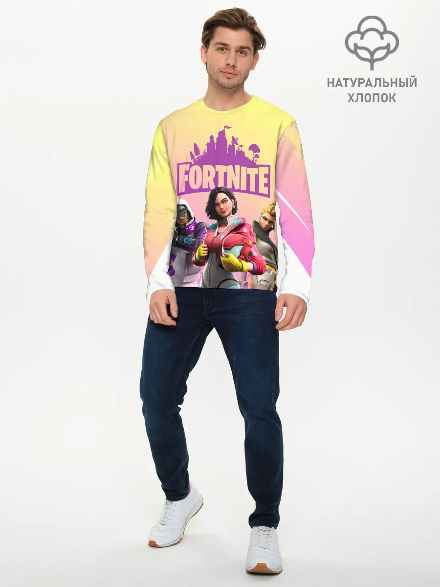 Мужской лонгслив базовый / Fortnite Squad (P007_P004ooo2993137, P004ooo2993137)