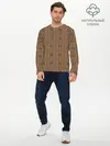Мужской лонгслив базовый / Деревянный паркет (P007_P004ooo2992567, P004ooo2992567)