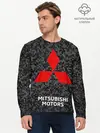 Мужской лонгслив базовый / Митсубиси | Черный камуфляж (P007_P004ooo2994071, P004ooo2994071)