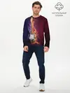 Мужской лонгслив базовый / Гитара - Огонь и вода (P007_P004ooo2994779, P004ooo2994779)