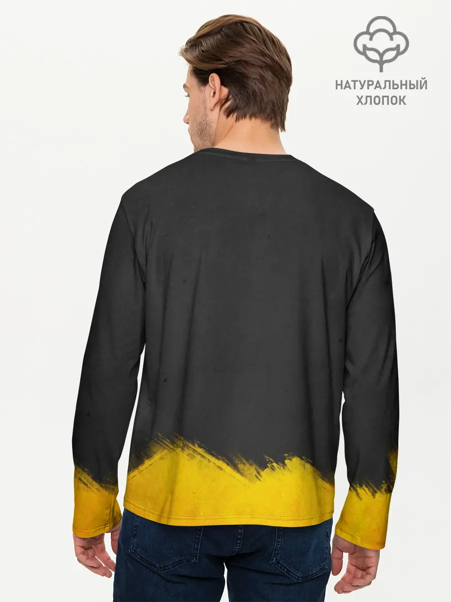 Мужской лонгслив базовый / Yellow and Black Armenia (P007_P004ooo2995245, P004ooo2995245)