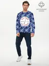 Мужской лонгслив базовый / Doctor Who Pattern (P007_P004ooo2996003, P004ooo2996003)